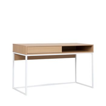 Mesa Escritorio Pb, Melamina Klast Home Nórdico 120 X 78 Cm - Natural