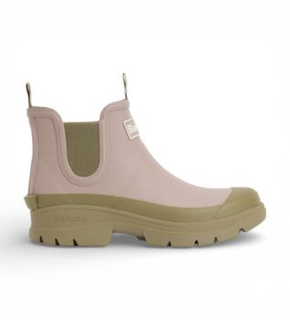 Barbour para mujer. LRF0099 Botas de agua Nimbus rosa (39), Plano, Ninguno, Casual