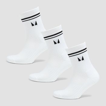 Calcetines de pilates de MP (paquete de 3 pares) - Blanco - UK 6-8