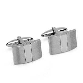 Accesorio de hombre gemelos de acero inoxidable