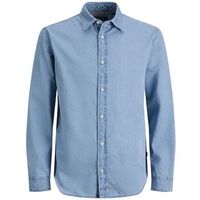 jack  jones camisa manga larga 12293302 blueelias-light blue denim para hombre