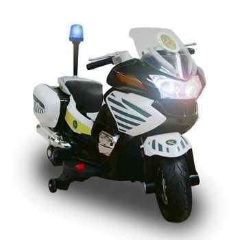 Moto Guardia Civil Ataa 24v Blanco - Moto Eléctrica Infantil De Batería Para Niños