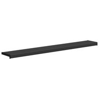 umbral de ventana negro con vetado de madera 160 x 20 x 45 cm vidaxl
