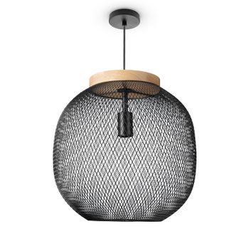 Lámpara colgante Tulp negro
