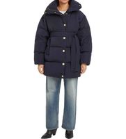 tommy hilfiger para mujer ww0ww44133 abrigo acolchado corto marino ml azul casual nylon reciclado