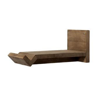 Soporte para bicicleta de abeto macizo marrón 22x20x42 cm