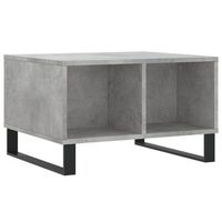 mesa de cafe - mesa de centro madera contrachapada gris hormigon 60x50x365 cm