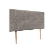 cabecero de lana natural con botones 110x105cm con patas camas 105 - gris