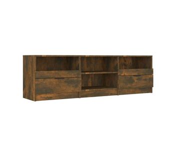 Mueble para tv - mueble tv - mesa de tv madera contrachapada roble ahumado 150x33,5x45cm