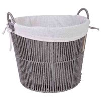 cesta de almacenamiento gris d36x30d29 cm