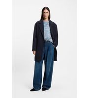 boss para mujer 50548660 abrigo calesara marino 34 azul casual sintetico
