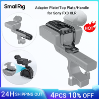 placa superior smallrig para unidad xlr sony fx3 para mango original fx3 con orificios roscados de 14 -20 microfono de fijacion de zapata fria md3990