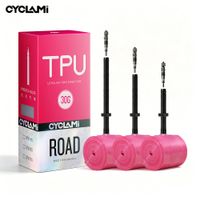 valvula de aleacion metalica de mayor calidad cyclami valvula presta francesa camara de aire de tpu para neumaticos de bicicleta de carretera 700c 700 x 18 23 25 28 30 32 c
