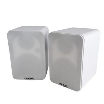 APPROX - Altavoces AUTOAMPLIFICADOS APPSPK02 - Caja Madera - 60W RMS(30W+30W) - Bluetooth - RCA - COAXIAL - OPTICA - USB - Mando A Distancia (Blanco)