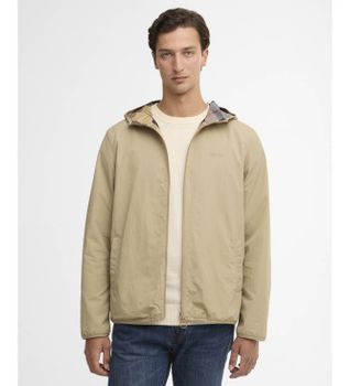Barbour para hombre. MSP0189 Chaqueta impermeable reversible Kemble beige (M), Casual, Poliamida
