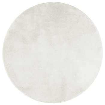 Alfombra De Pelo Corto Oviedo Crema Ø 160 Cm Vidaxl