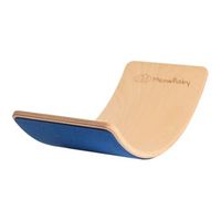 tablero de equilibrio de para ninos de 80x30 cm madera para ninos pequenos con fieltro azul meowbaby