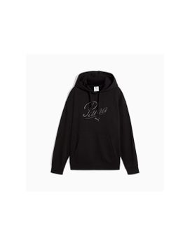 Sudadera Puma Essentials Script Comfort H Mujer Negro