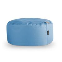 puff redondo polipiel indoor celeste happers