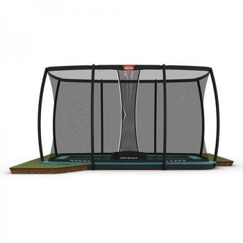 Cama Elástica Berg Flatground Ultim Champion 410 + Red Deluxe Xl Verde