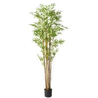 planta artificial decorativa bambu de  180 cm en maceta