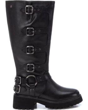 de CARMELA BOTA ALTA BIKER HEBILLAS NEGRO