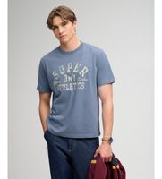 superdry para hombre m1012433a camiseta essential azul m casual algodon manga corta