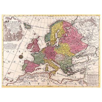 Cuadro Lienzo - Mapa Antiguo No. 36 cm. 40x50