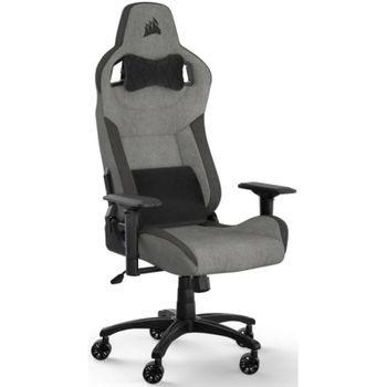 Corsair T3 Rush Silla Gaming con Cojín y Almohada Cervical Negra/Gris