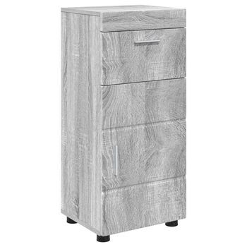 Juego De Muebles De Baño Tulum Gris Sonoma 37 X 31,5 X 82 Cm Vidaxl