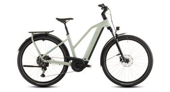 Cube katmandu hybrid one 800 trapecio bicicleta trekking electrica shimano cues 10s 800 wh 700 mm verde guisante 2026