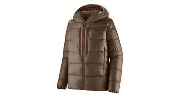 Patagonia fitz roy down hoody marron para hombre