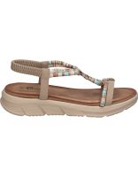 sandalias con cuna para mujer calzapies f2125001 beige 38