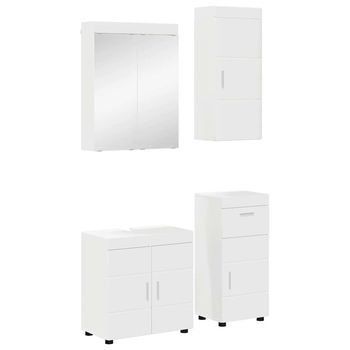 Juego De Muebles De Baño Tulum 4 Uds. 60 X 34 X 63 Cm Vidaxl