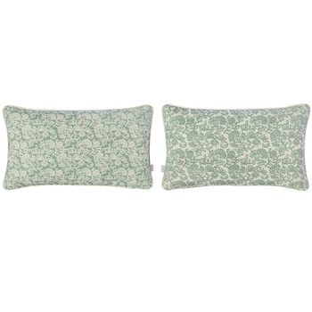 NAF NAF - 2 Fundas de cojin de decoración HARRISON 100% algodón - 30x50 cm