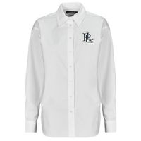 lauren ralph lauren camisa kotta-long sleeve-button front shirt para mujer