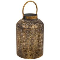 wonderlust deco - portavelas  de metal dorado 20x20x305h cm dorado 20x20x305h cm