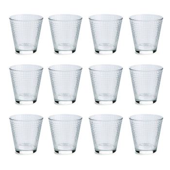 Juego de 12 vasos bajos vidrio 25 cl