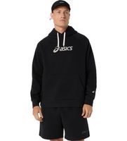 asics para hombre 2031f327 sudadera logo fleece negro m casual deportivo algodon