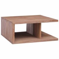 mesa de centro de madera maciza de teca 170x70x30 cm vidaxl