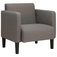 sillon con reposabrazos gris claro 54 cm tejido de pana vidaxl