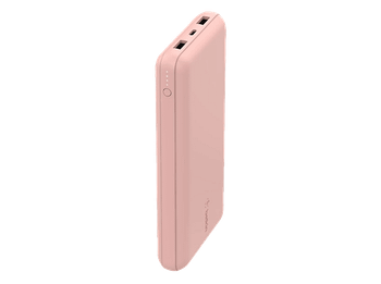 Powerbank - Belkin BoostCharge Batería externa 20K, 20000 mAh, 2x USB-A, 1x USB-C, Rosa