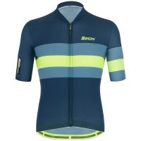santini eco sleek bengal jersey - l - flashy green