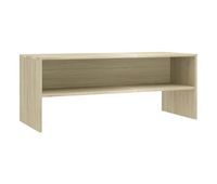 mueble de tv madera contrachapada color roble 100x40x40cm