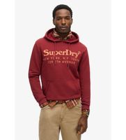 superdry para hombre m2013690a sudadera tonal venue rojo m casual algodon