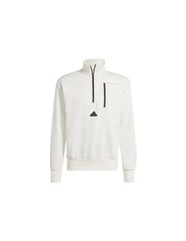 Sudadera Adidas City Es e Fleece Half-Zip Hombre Blanco