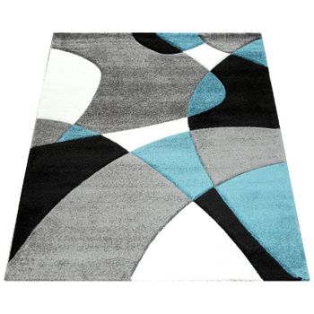 Alfombra moderna Diamora turquesa 80x300 cm
