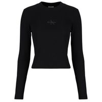 calvin klein jeans camiseta manga larga ls monologo baby tee para mujer