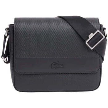Lacoste Bandolera Bolso messenger Chantaco de piel negro para hombre
