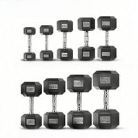 mancuernas hexagonales revestimiento antideslizante agarre ergonomico 2x25 kg  2x5 kg  2x75 kg  2x10 kg  2x125 kg  1x15 kg  1x175 kg  1x20 kg  1x25 kg entrenamiento de fuerza fitness